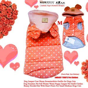 Ambaby Winter Warm Puppy Jumper Sweater Pet Outfit Clothes For Medium Dogs Cats